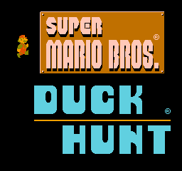 Super Mario Bros. + Duck Hunt (Europe) Title Screen